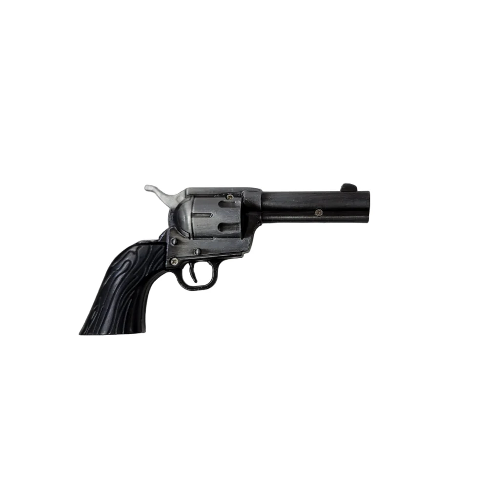 1pza Encendedor de gas recargable en forma de pistola / revolver metálico / t112-142dz / t620-142dz