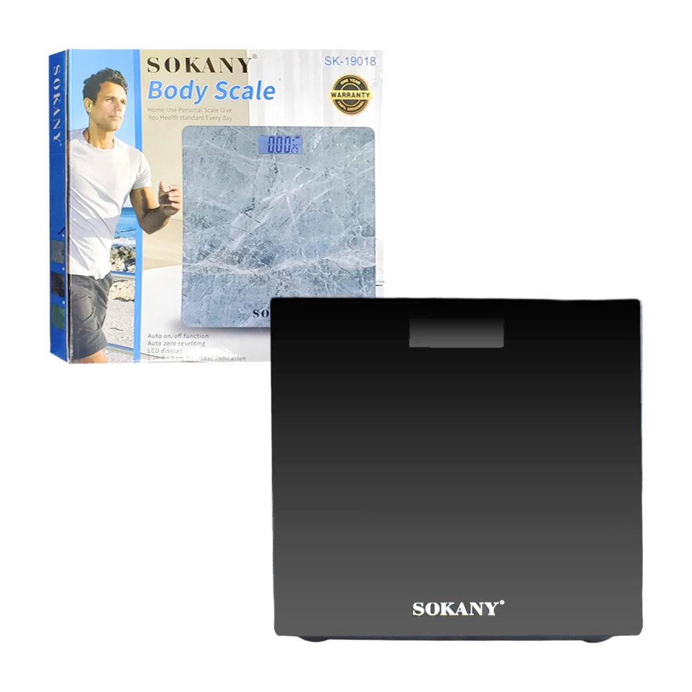 Báscula personal cuadrada digital con capacidad de 180kg, variedad de colores / sk-19018