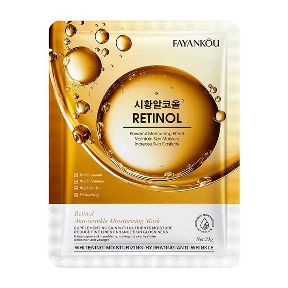 Mascarilla facial reparadora fayankou con extracto de retinol, 25g / fyk11350