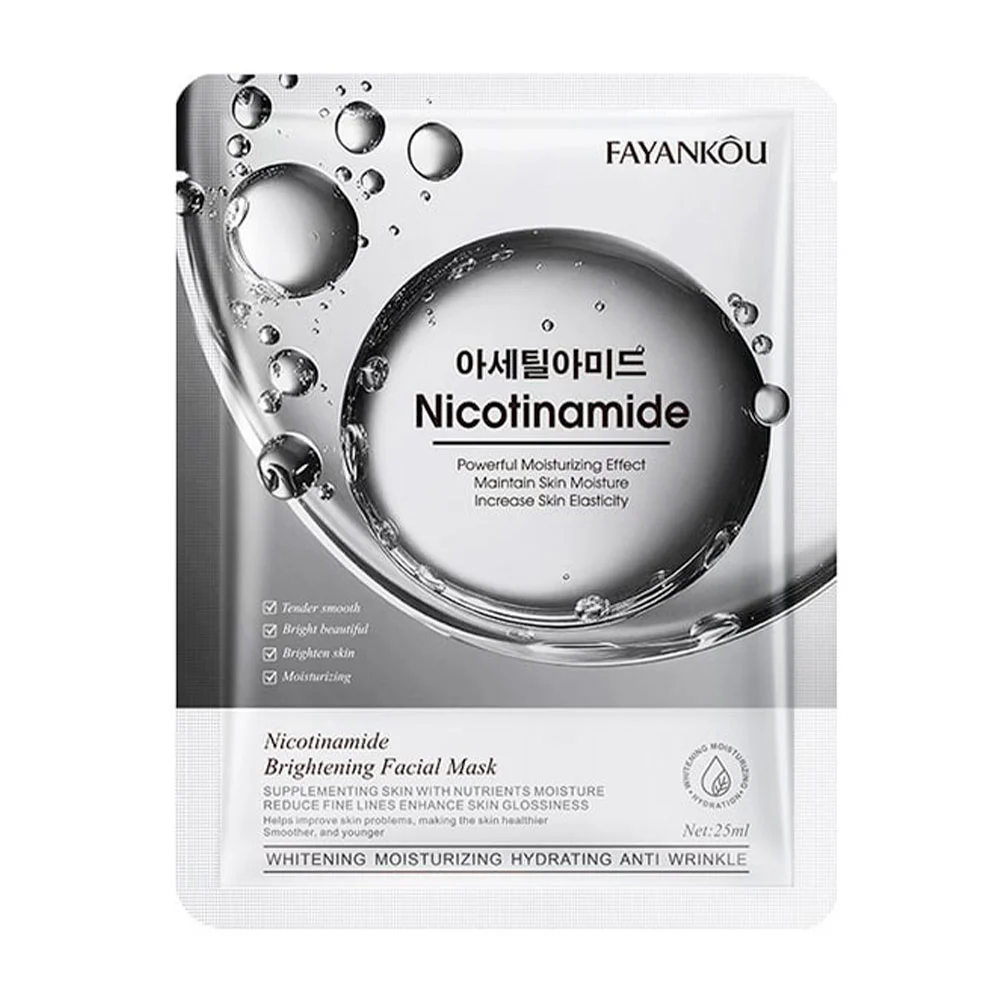 1pza Mascarilla iluminadora con nicotinamida ideal para la firmeza de la piel / nicotinamide / fyk11374