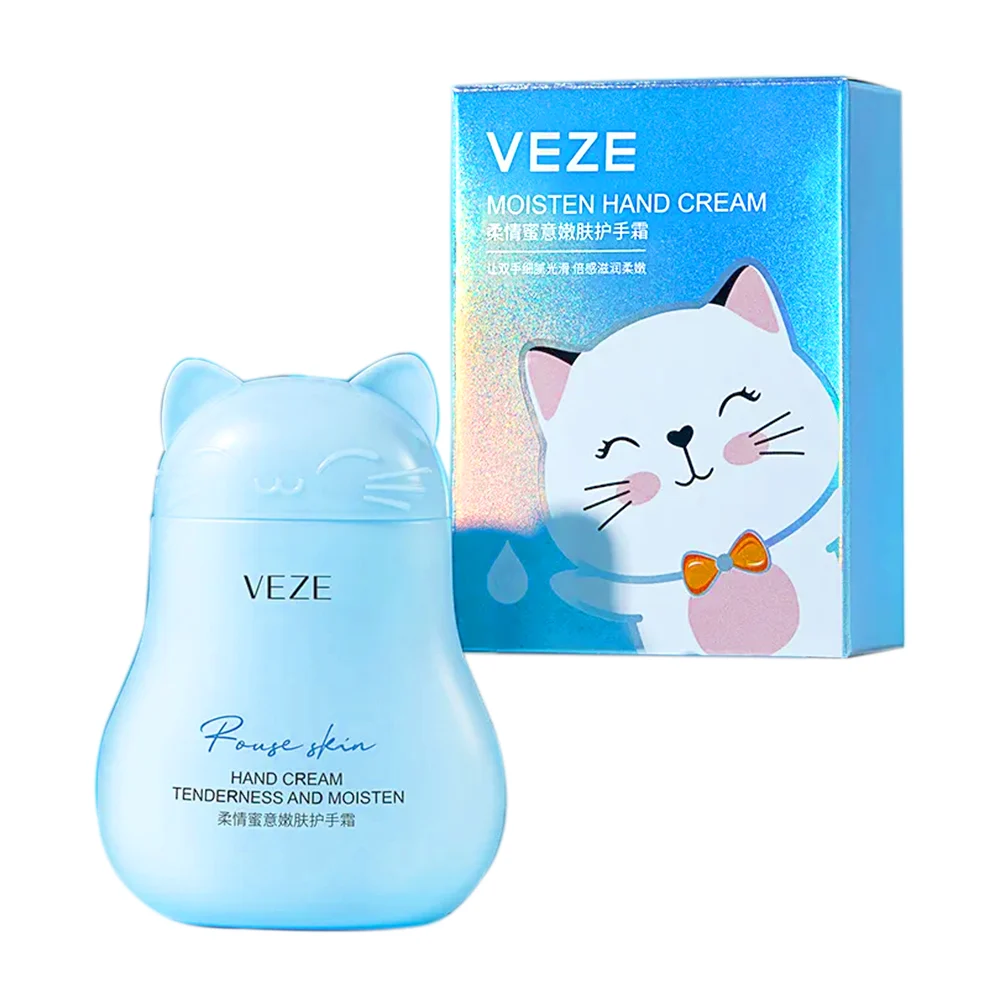 Crema hidratante veze con envase en forma de gato para las manos / c566 / c567 / fz18540