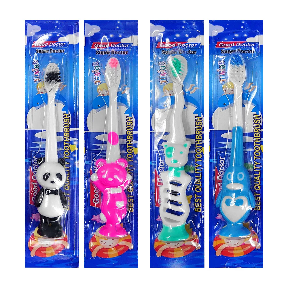 1pza Cepillo de dientes infantil con diseño de animales, variedad de modelos / good doctor / 710469