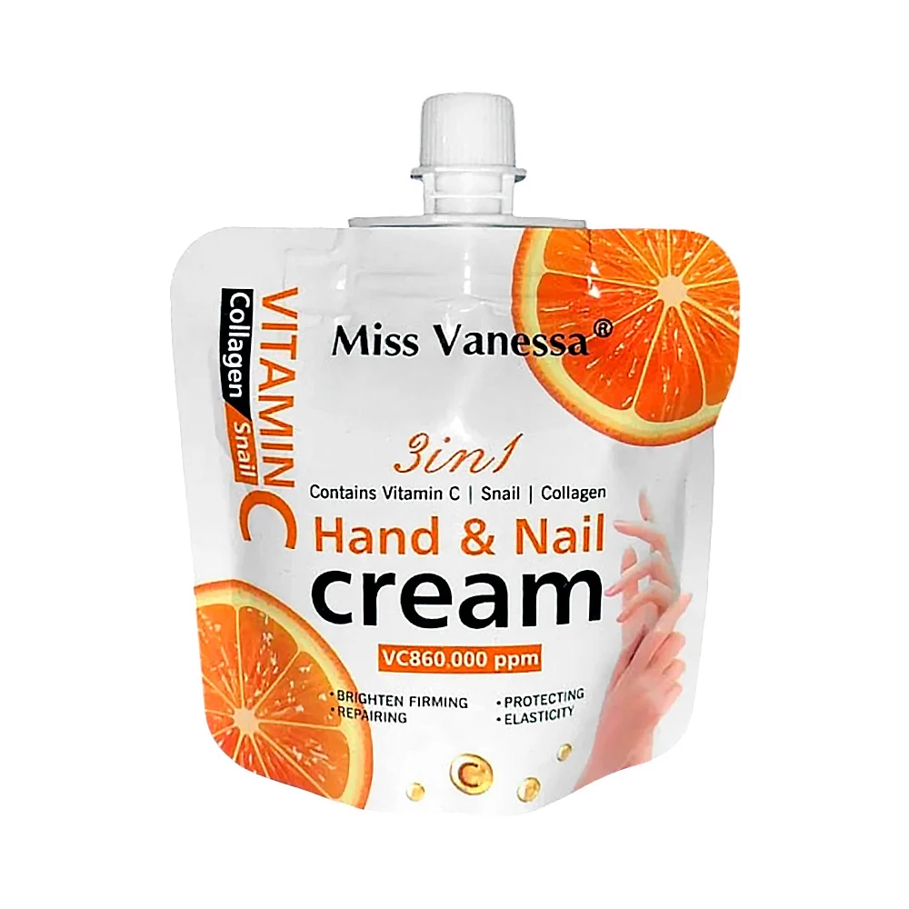 Mini crema para manos con extracto colágeno, baba de caracol y vitamina c para hidratar y blanquear la piel, 30g / miss vanessa / g1008