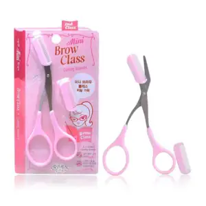 Mini tijeras para recortar la ceja con repuesto de peine / g23-42