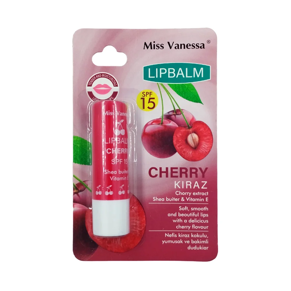 Bálsamo labial hidratante con extracto de cereza, 4g / miss vanessa / 73-e35 / 66-e35