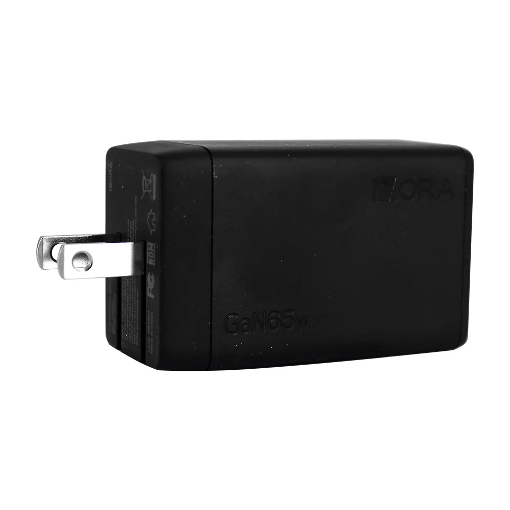 Combo cargador con cable tipo c a tipo c + cubo con puerto usb y 2 usb-c, 65w / gar322n
