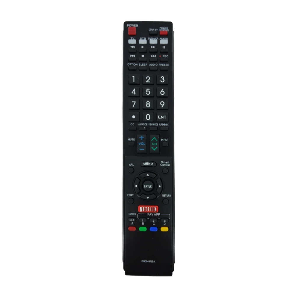 Control remoto compatible para pantalla sharp, 24cm / gb004wjsa