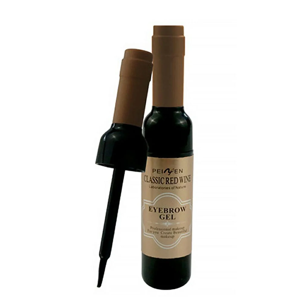 1pza Gel para cejas con forma de botella, variedad de tonos / classic red wine eyebrow
