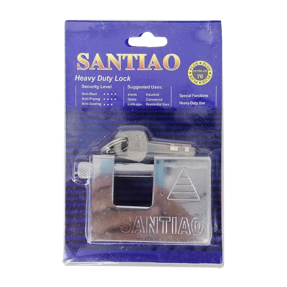 Candado antirrobo con 3 juegos de llaves / santiao / l44-23v