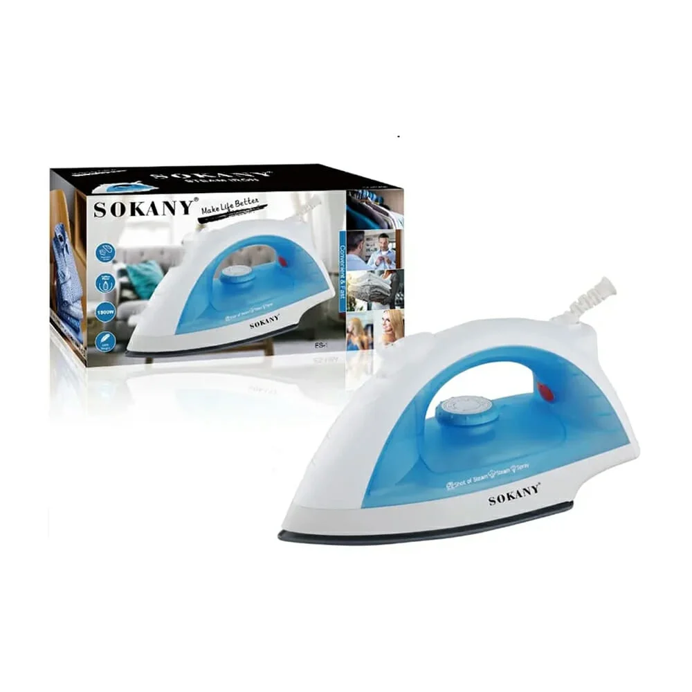 Plancha sokany de vapor para planchado en seco, 1000w, variedad de colores / fx-898a