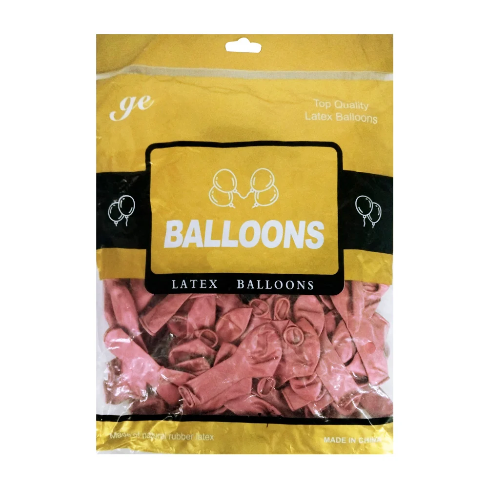 Paquete con 50 globos metálicos de latex 5¨ pulgadas, variedad de colores / latex balloons / top quality