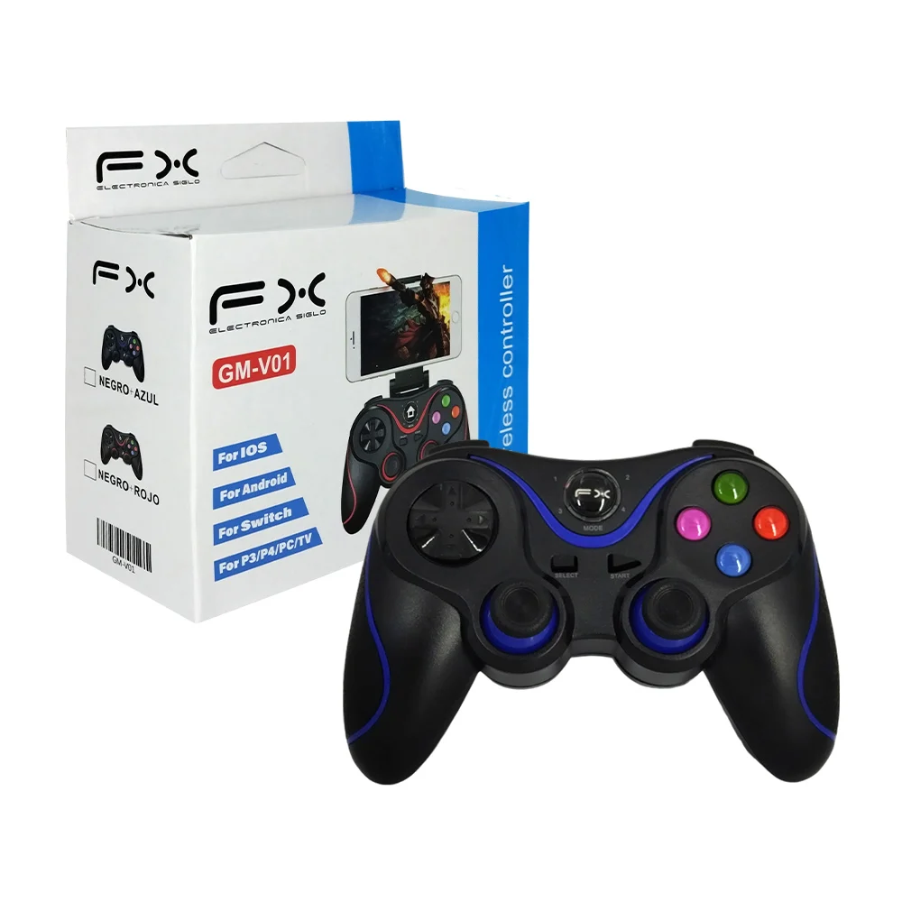Control gamepad inalámbrico multifuncional para juegos compatible con tv, vr, pc y smartphone / fx / gm-v01