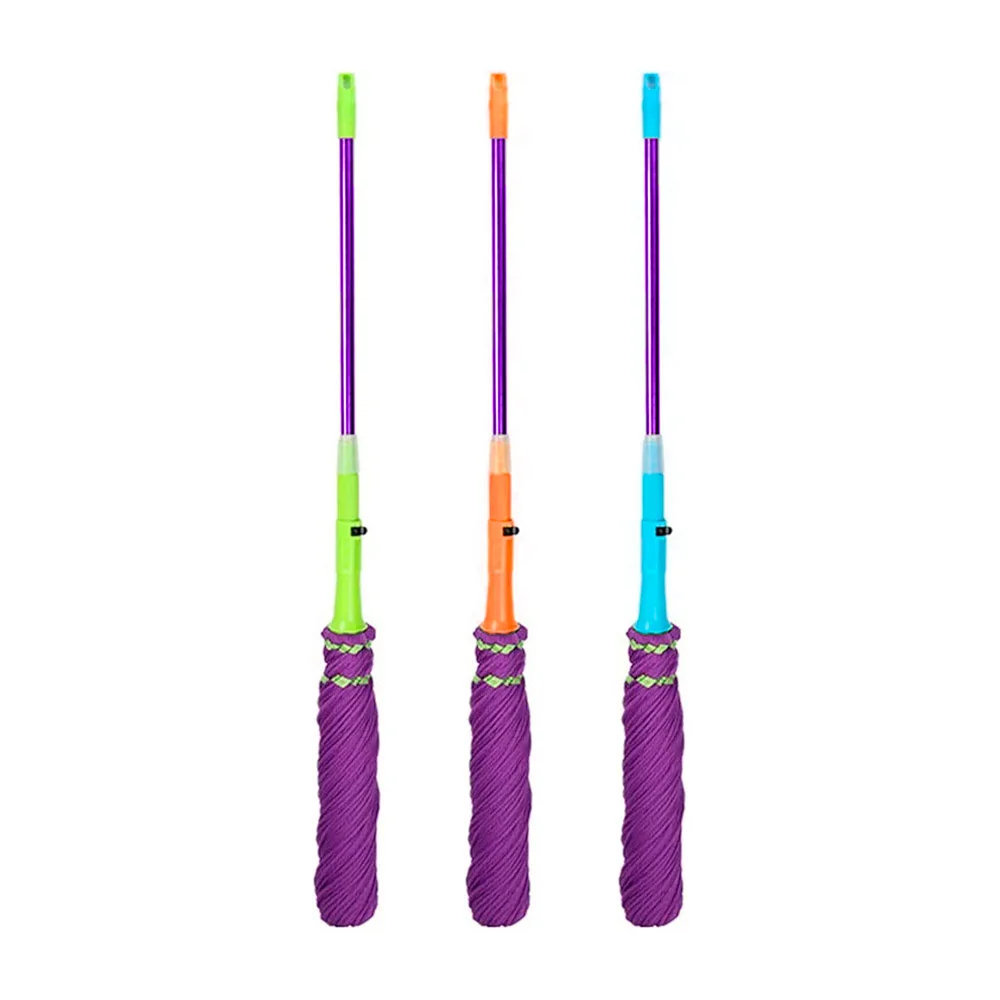 Trapeador mágico retráctil de microfibra auto exprimible con bastón metálico de color, variedad de colores / magic mop series / gp-11301