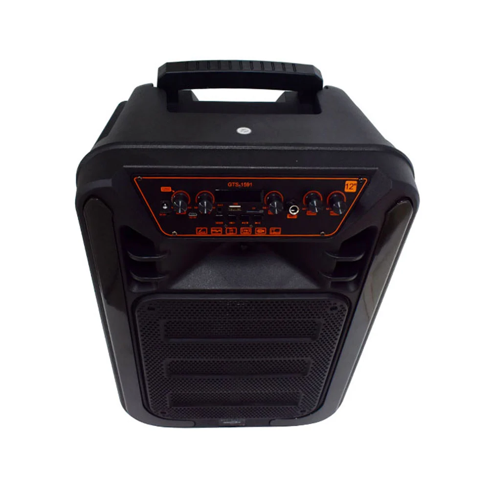 Bafle bocina grecitnice bluetooth de 12 pulgadas con control remoto, micrófono y luz led / gts-1591