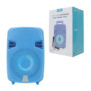 Bocina bluetooth greatnice de 8 pulgadas con luz rgb, micrófono, cont…