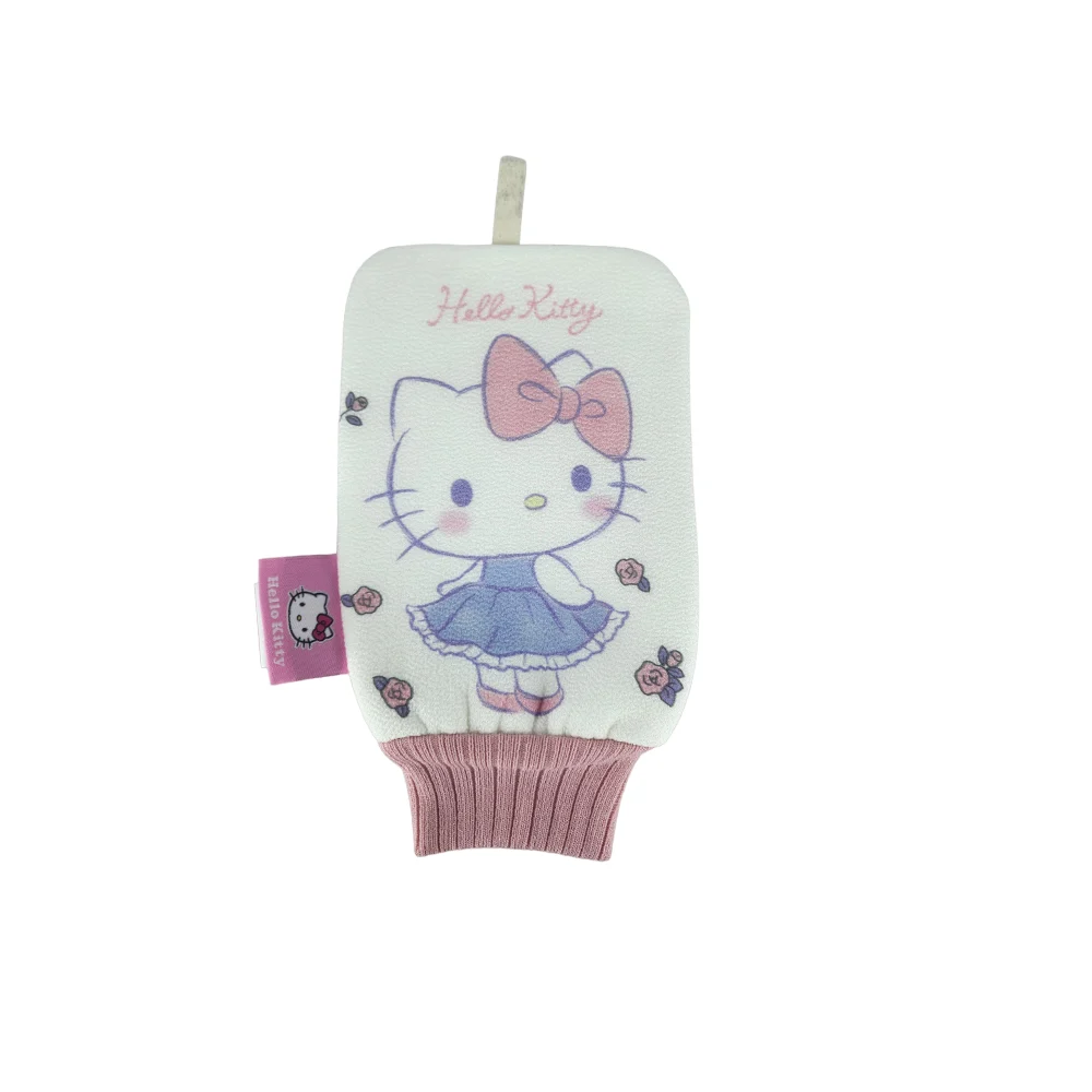 Guante de baño exfoliante con diseño de hello kitty 12x22cm, variedad de modelos / czj-22127