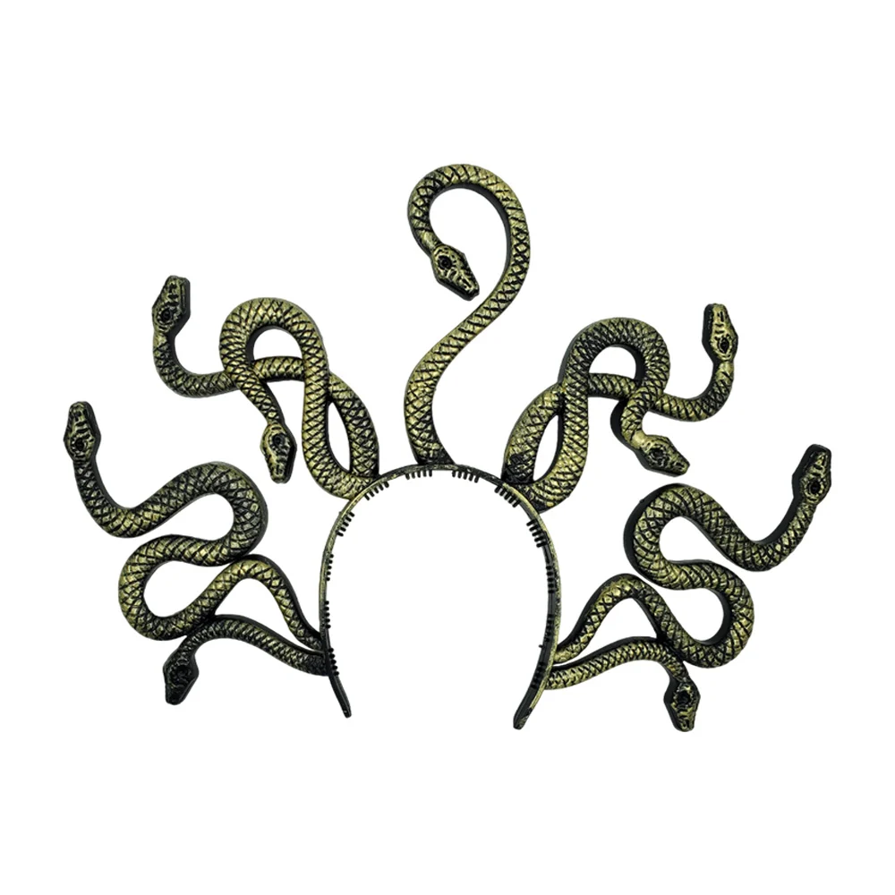 Diadema de plástico con serpientes para disfraz de medusa, 40x30cm / gui-2460