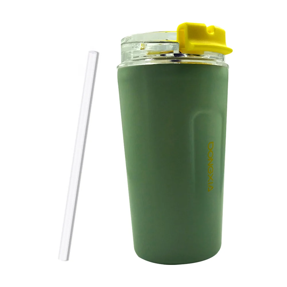 Vaso termo de acero inoxidable dongxia con popote, variedad de colores / vacuum cup / mk-h-21