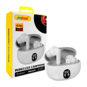 Audífonos inalámbricos bluetooth andowl + estuche de carga con pantal…