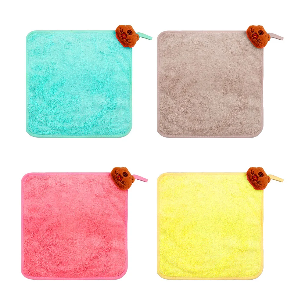 Toalla pequeña multifuncional de microfibra con peluche de capibara, 30x30cm, variedad de colores / h-2-265
