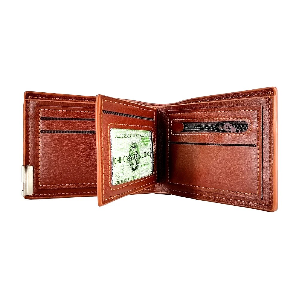 Cartera plegable para caballero, con compartimentos de tarjetas, variedad de colores / humers / h2931 - Imagen 5