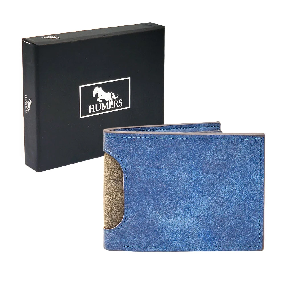 Cartera de vinil humers para caballero, variedad de colores / h4271