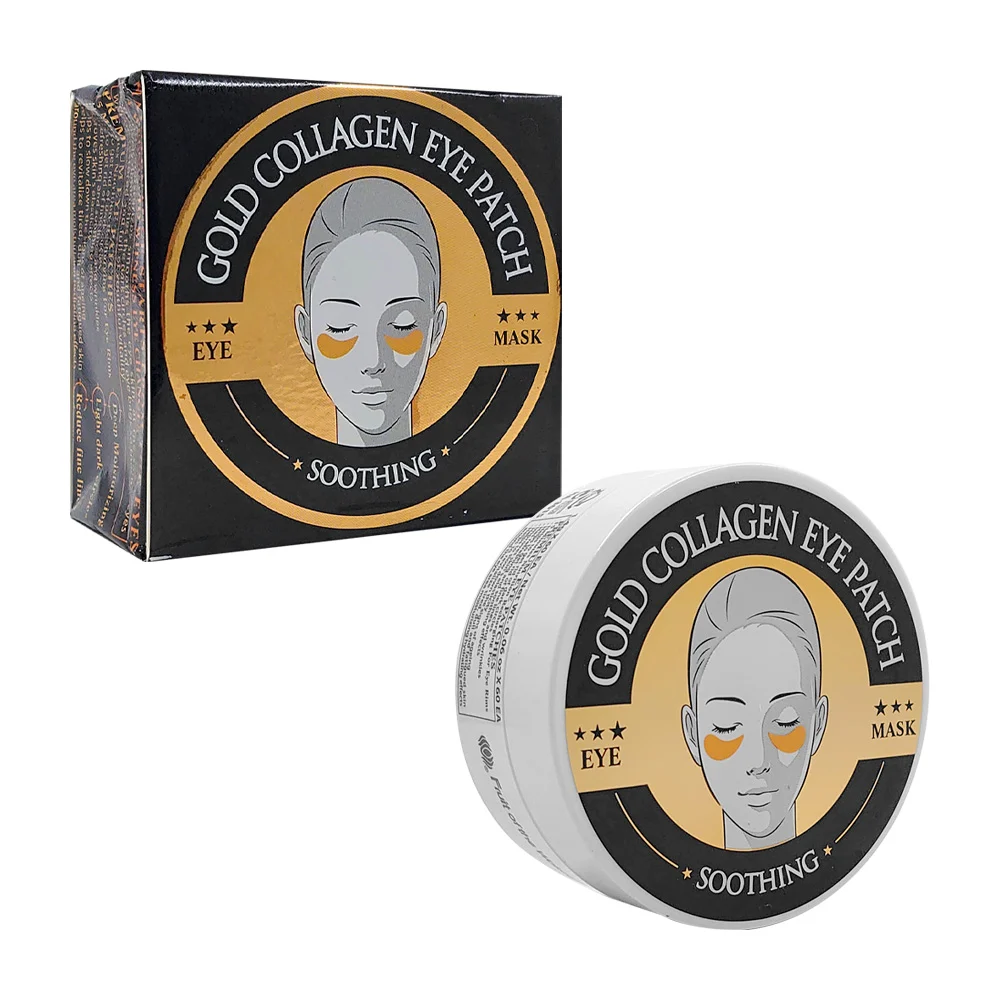 Paquete 60 mascarillas hidratantes con colágeno para ojos / gold collagen eye patch / ha3015