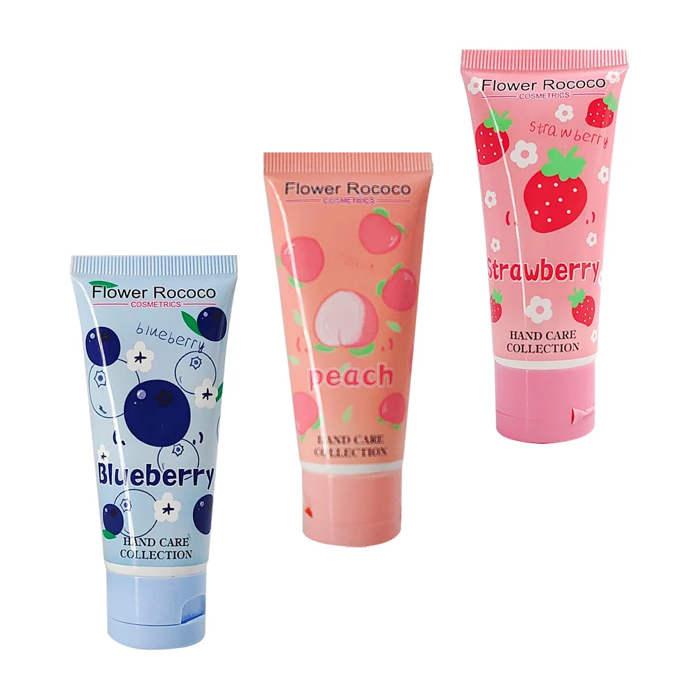 Crema de manos flower rococo con aroma y 45ml, variedad de aromas / han03 / han04