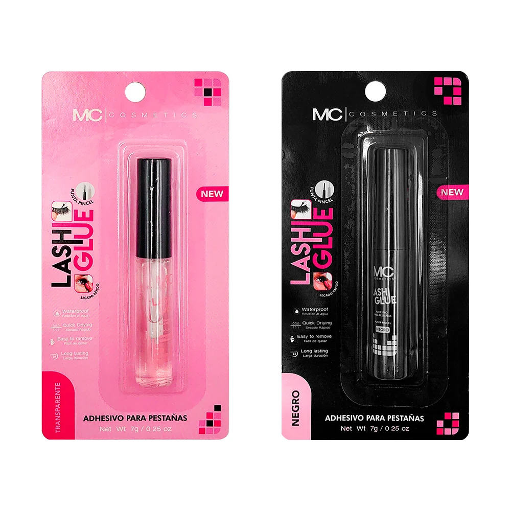 Pegamento para pestañas mc cosmetics con punta de pincel 7g, variedad de adhesivos / lash glue