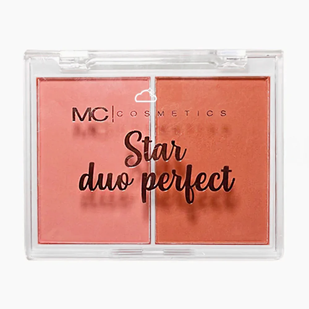 Paleta duo de rubor con 2 tonalidades mc cosmetics, 12.6gr, variedad de tonos / star duo perfect / hb101811