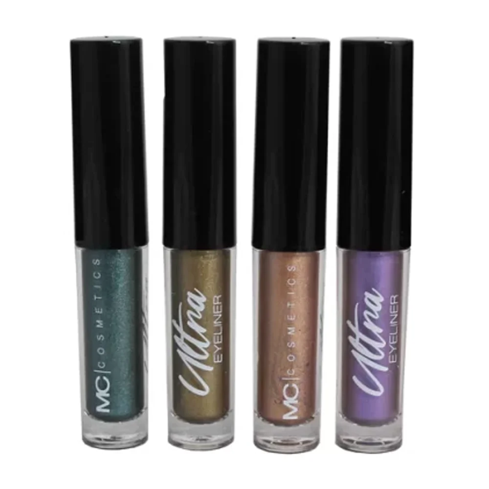 1pza Delineador metálico con glitter de larga duración mc cosmetics, 2g, variedad de colores / ultra eyeliner / hb102302