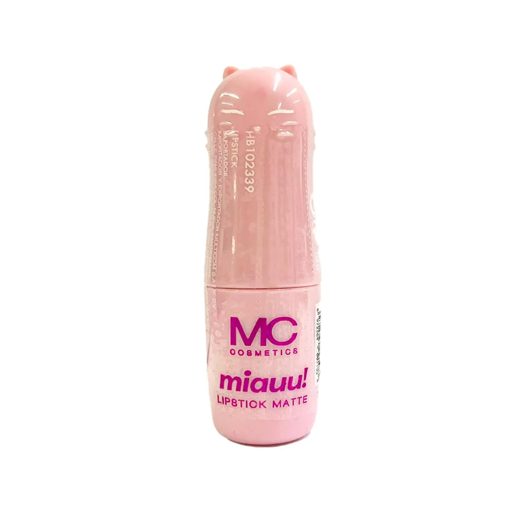 Labial matte mc cosmetics con diseño de gato, variedad de colores / hb102339