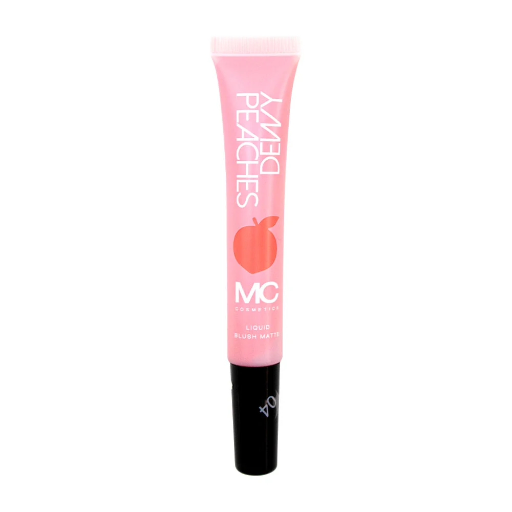 1pza Rubor líquido mc cosmetics en tono matte, 12ml, variedad de tonos / dewy peaches / hb103156