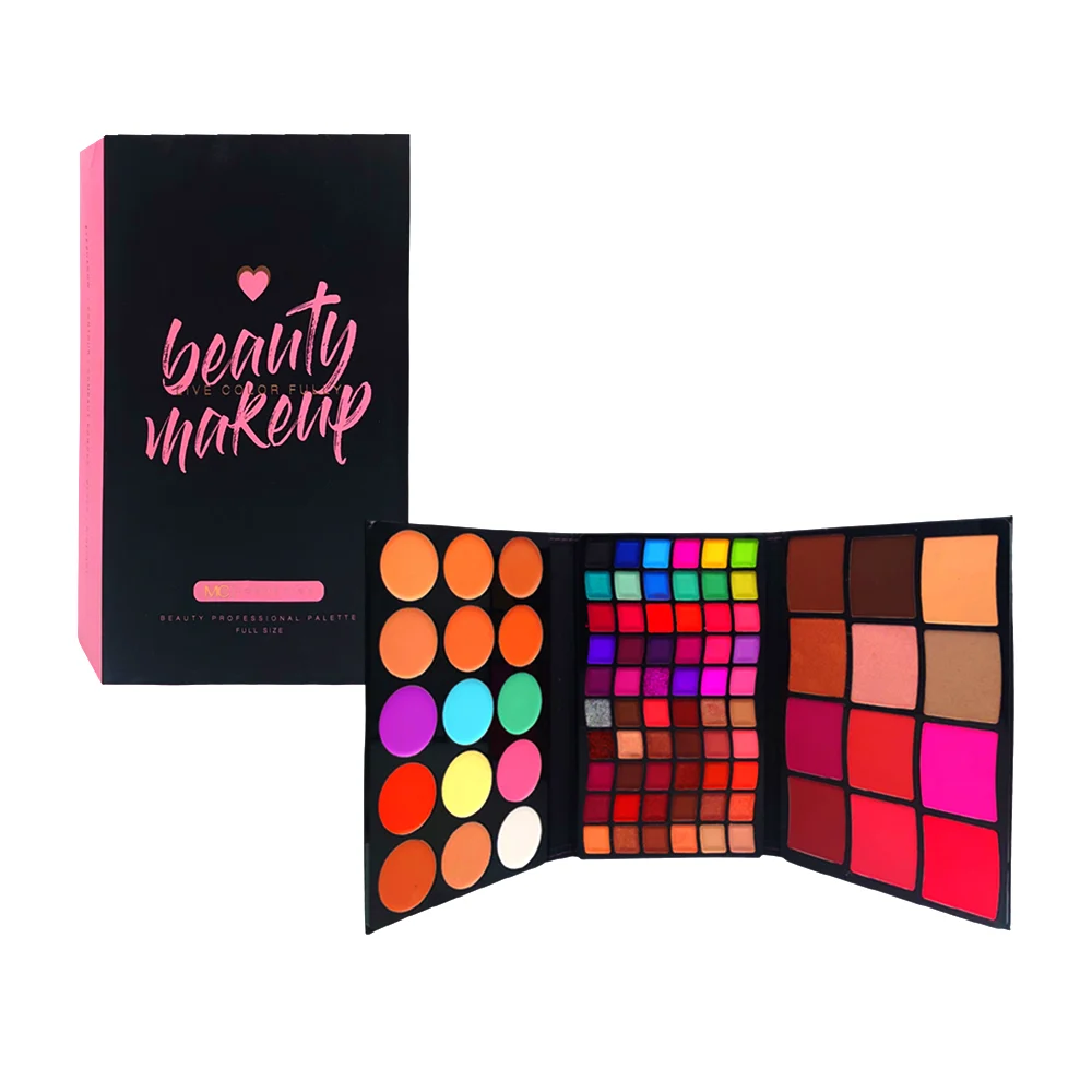 Paleta plegable de sombras, contornos y rubores mc cosmetics con 87 colores diferentes / beauty makeup / hb103855