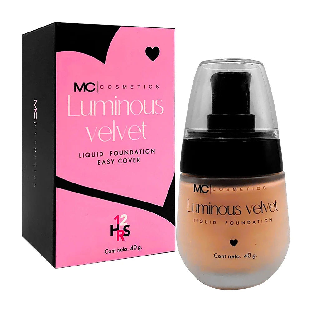 Base de maquillaje líquida mc cosmetics 40g, variedad de tonos / luminous velvet