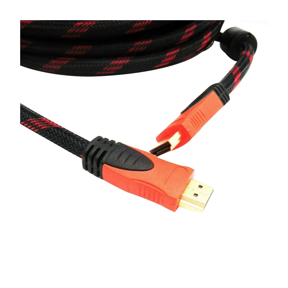Cable hdmi de 30 metros fullhd 1080p para ps3 xbox 360 laptop y ps4 de color negro con rojo / hdtv cable / hdmi-30m