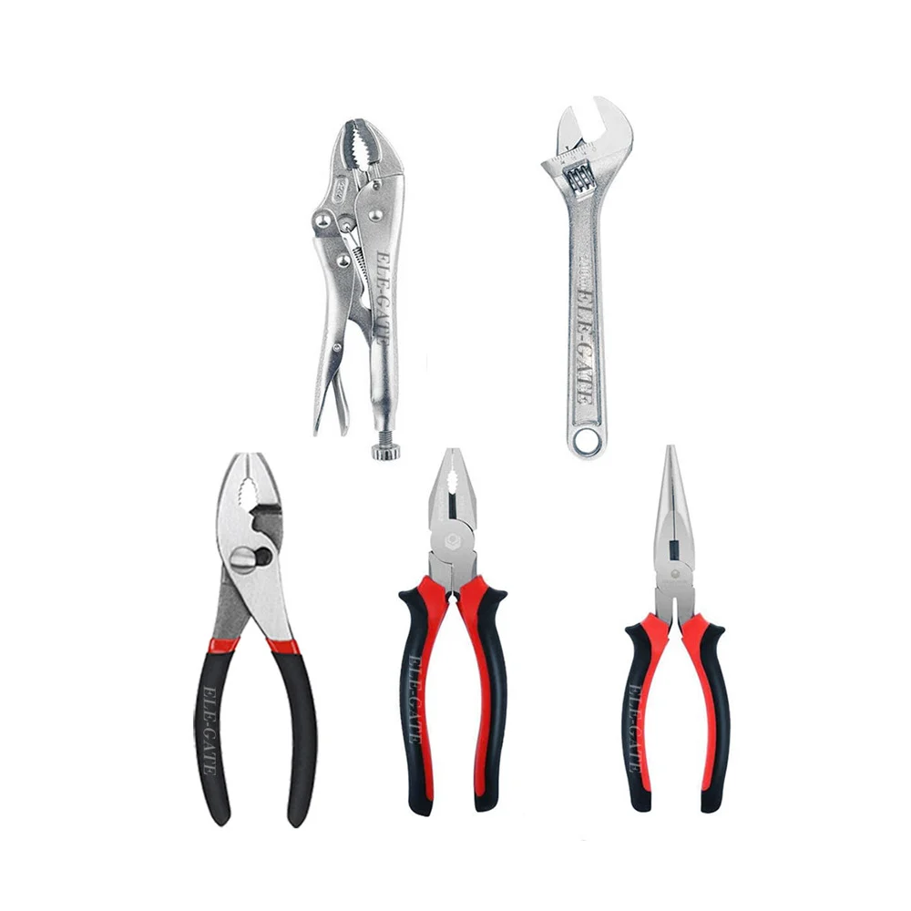 Juego con 5 herramientas de pinzas con empuñadura cómoda