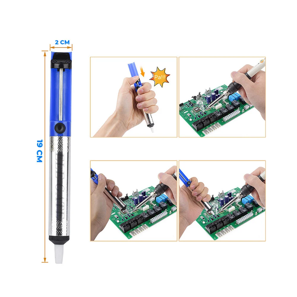 Kit de cautin para soldadura con temperatura ajustable, cerámica y accesorios / herm.11