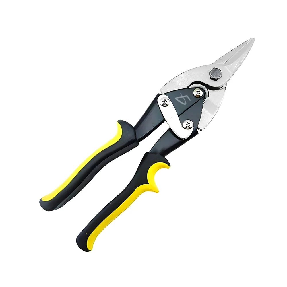 Tijeras de aviador para cortar lamina de cuero y cartón grueso / herm.25