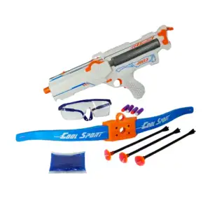 Pistola eléctrica y manual lanza dardos o bolitas de hidrogel con acc…