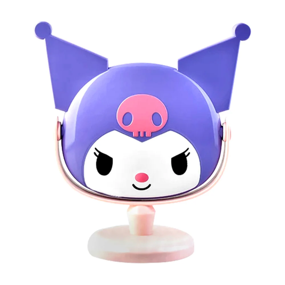 Espejo de maquillaje con base giratoria y diseño de kuromi, 22cm, variedad de colores / hl-012 / 923