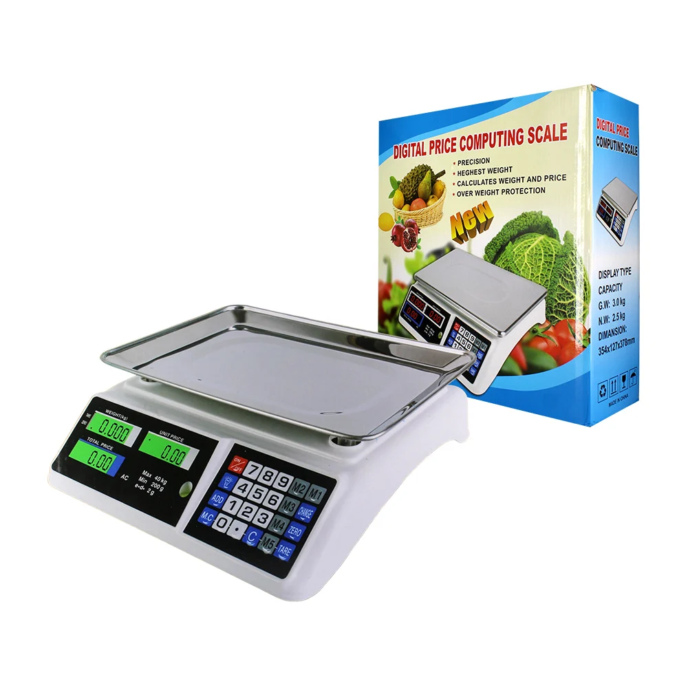 Báscula digital con teclas numéricas, precio-peso / bpn8530 / digital price computing scale / ab-923