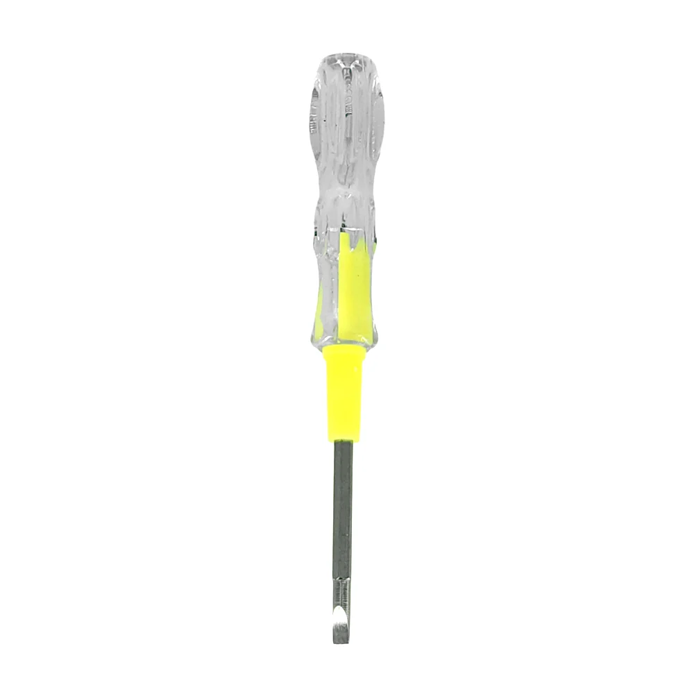 1pza Desarmador / destornillador metálico con mango de plástico transparente, variedad de modelos y puntas / 13cms / db8490