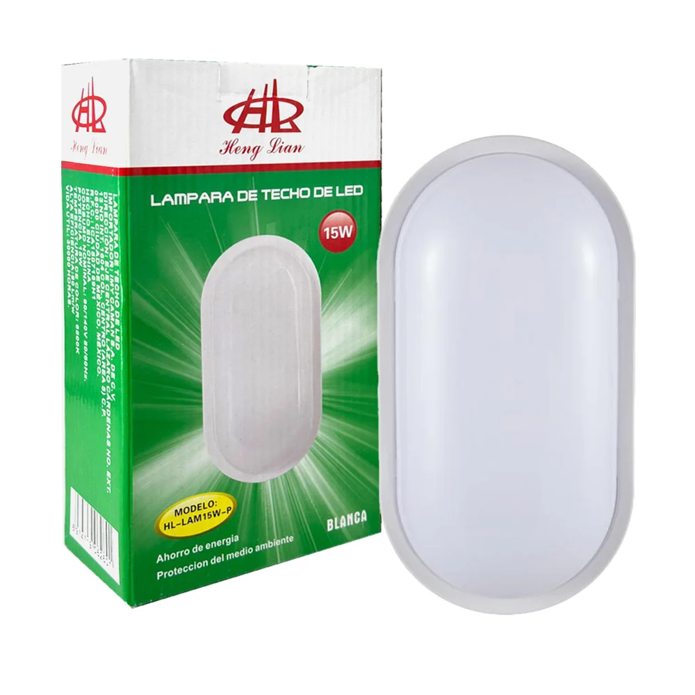 Lámpara led tipo plafón con luz blanca para techo, 15w / hl-lam15w-p