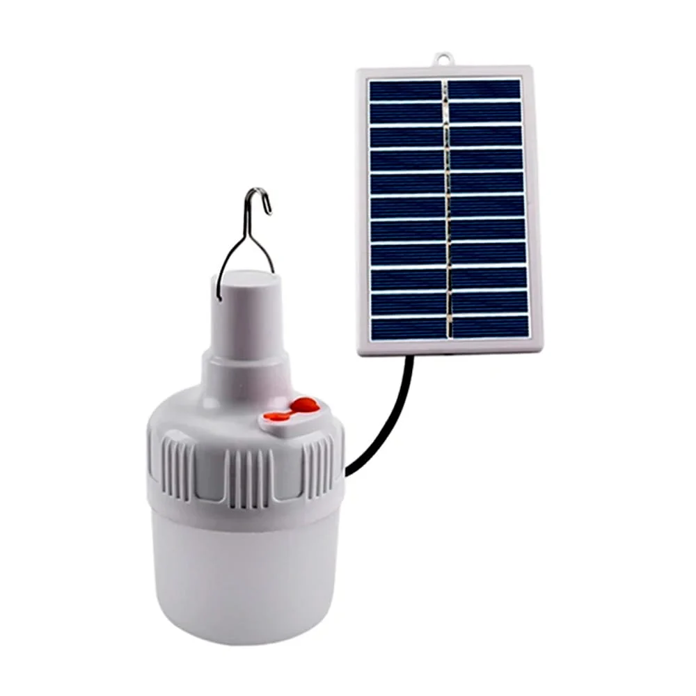 Lámpara colgante de techo portátil para campamento con 80w, carga directa, panel solar e indicador de batería / heng lian / hl-lam5309