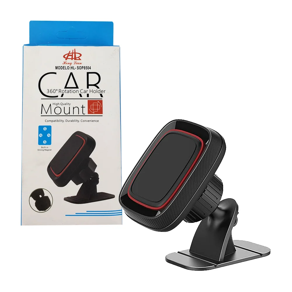 Soporte magnético de teléfono celular con pegamento adherible para carro automóvil, variedad de colores / hl-sop8504