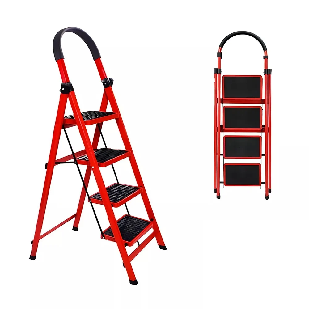 Escalera metálica de acero con 4 escalones antiderrapantes / bubugao / tz8552