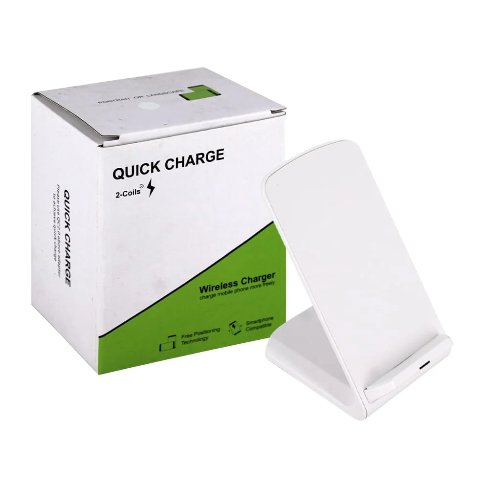 Base / soporte de carga inalámbrica para smartphone con cable usb 2.0 a tipo c, variedad de colores / quick charge / portrait or landscape / hl-wir4208c