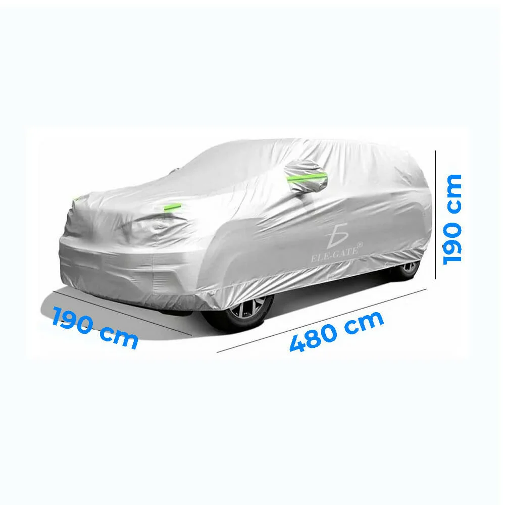 Funda cubierta ele-gate con líneas reflejantes para protección de automóvil 4.8x1.9x1.9 metros / hog.169.3