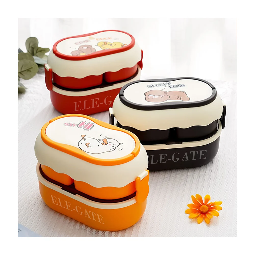 Lunch box estilo kawaii de 10 piezas, variedad de colores / hog.199.13